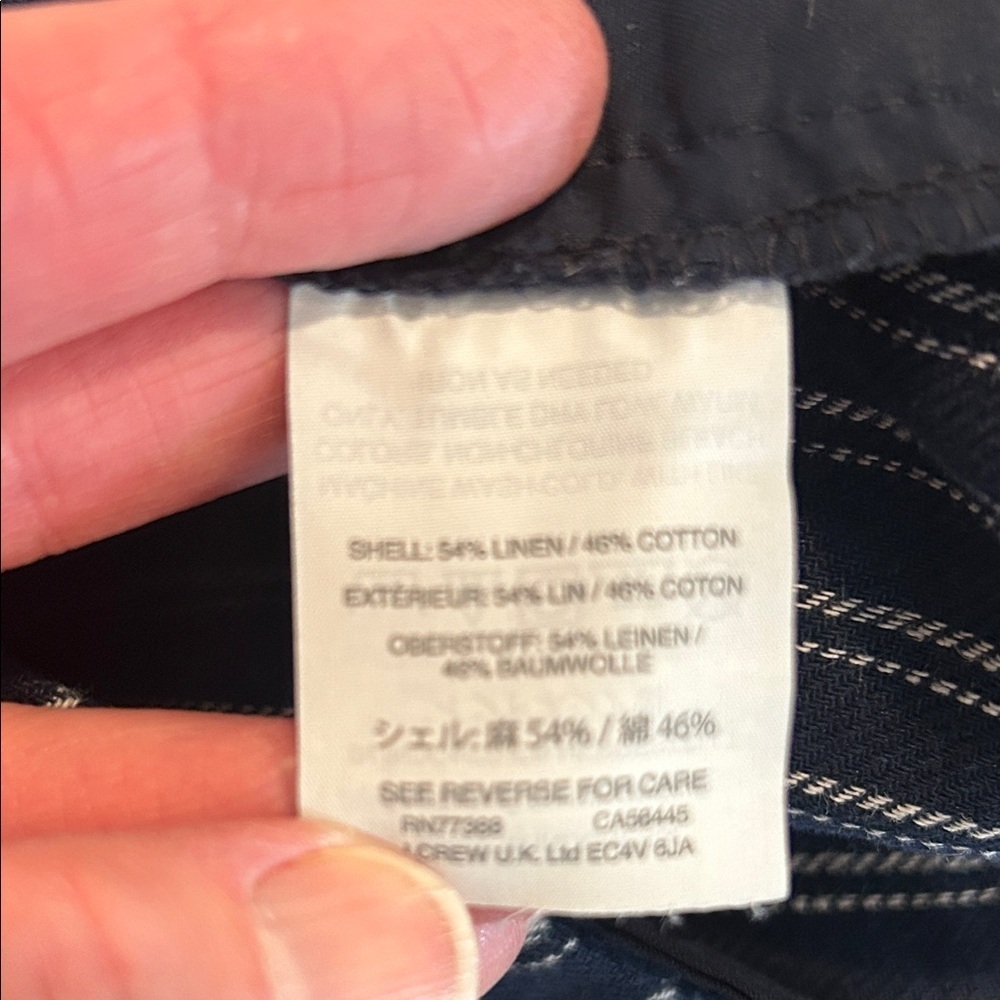 Point Sur Navy Striped Wide Leg Women's Pants size 4 - Picture 11 of 11